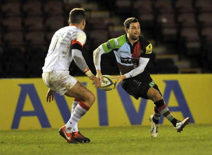 Karl Dickson a jou&eacute; 164 matchs (100 points inscrits) avec les Harlequins.