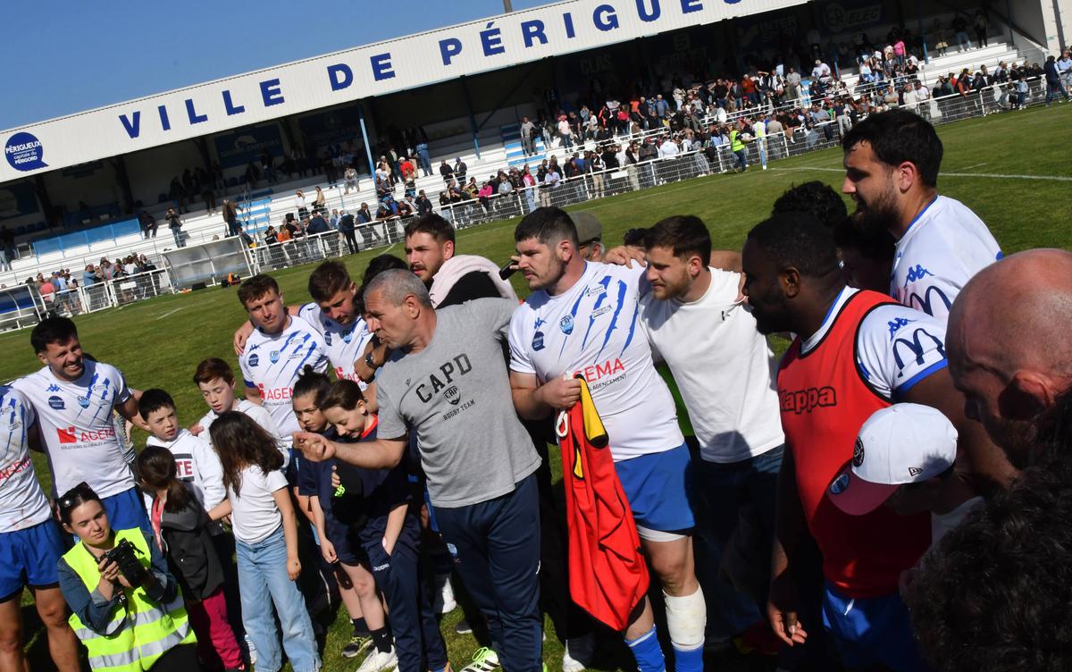 Didier Casadéi a pu dire sa fierté à ses joueurs.