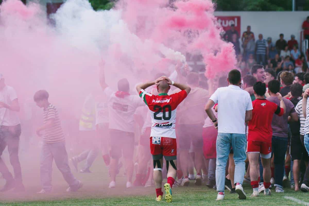 Une foule s’est déplacée de Soule afin de pousser ses lions au succès.