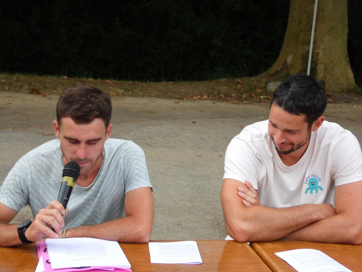 Les deux jeunes présidents, Cédric Claverie et Ximun Castege, ont présenté tour à tour le bilan moral de leur premier mandat.