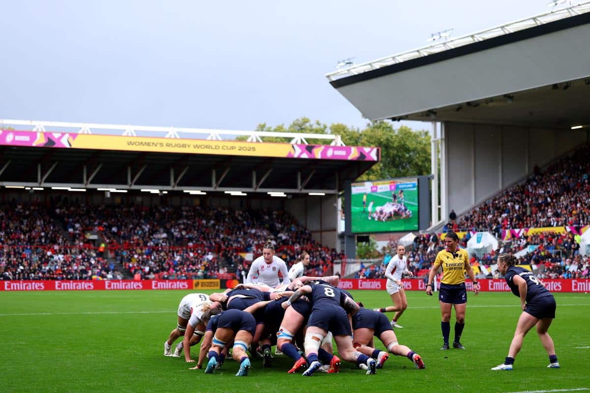 « La bonne surprise, c’est le public anglais, qui a vraiment été très bon », souligne la Charentaise-Maritime (ici lors d’Angleterre - Écosse).