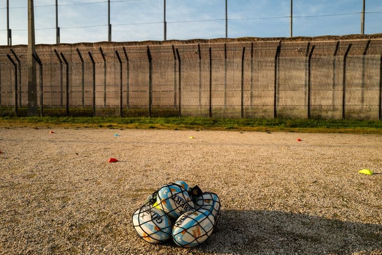 USAP formation a organisé un tournoi de rugby au centre pénitentiaire de Perpignan.